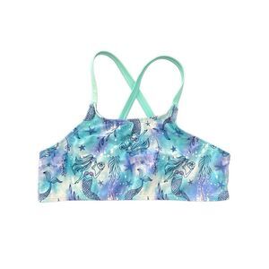 Wonder Nation little Mermaid Girls  swimsuit top size L